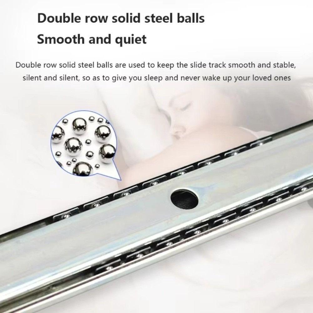 2PCS Side Mounting Drawer Slide Rail Full Extension Drawer Glides Drawer Runners  Kitchen Cupboard