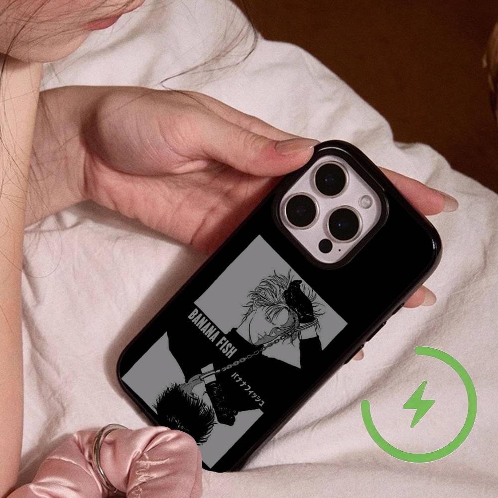 Japan Anime B-Banana FishS Promax Magnetic For IPhone 17 16 14 13 12 11 15 Pro Air Max Plus Phone Case Wireless Charge