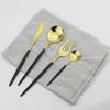 Stainless Steel Cutlery Set Black Gold Dinnerware Knives Fork Spoon Dinner Set Kitchen Western Tableware Silverware