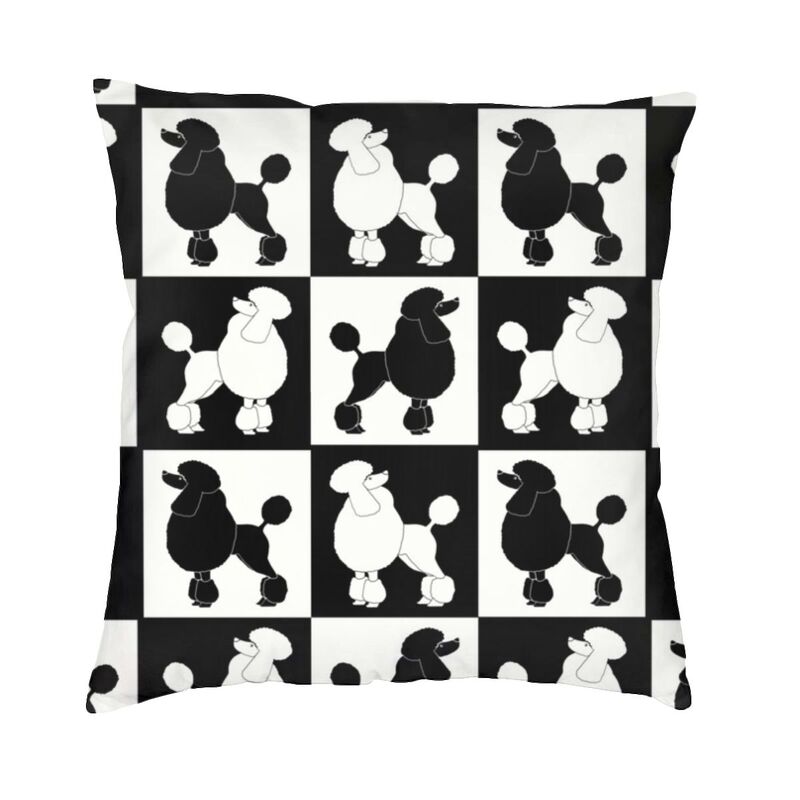 Роскошный чехол для подушки с изображением пуделя 50*50 см, полиэстер, наволочка для любовника собак, постельные принадлежности, диван, наволочка