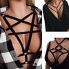 Sexy Women Hollow Out Elastic Cage Bra Bandage Strappy Bustier Harness Crop Top
