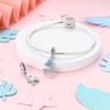 Charms Plata Dreamy Blue Pink Butterfly-Shaped Pendants Fit Original Bracelets Charms For Women Jewelry Diy Making Gifts