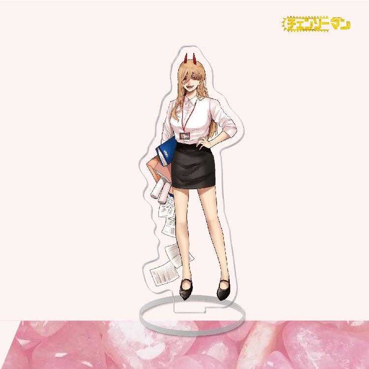 Аниме бензопила человек акриловая подставка для персонажей косплей окрашенный декор стола орнамент подарок модели «сделай сам»