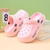 Детские дырчатые туфли, мужские и женские для детей среднего и старшего возраста, лето 2025, DIY, прочные, нескользящие, на толстой подошве, пляжные, милые, крутые шлепанцы