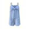 Women European Style Casual Summer Backless Short Suspender Jumpsuit