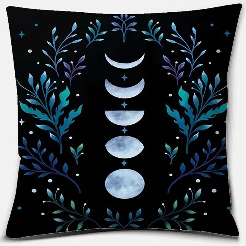 Moon and Star Pattern Pillowcase Office Living Room Home Pillowcase Car Ornaments