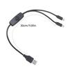 Double USB C Splitter Charge Cable Power 2 USB C Devices Multi USB Type C USB To Double Type C Charger Cable with Switches