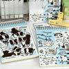 A5 Upturn Coil Book Cat Pattern Notebook Cute Dog Notebook Student Horizontal Line Record Book 80 Sheets