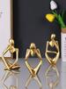 1pcs Nordic Light Luxury Style Abstract Figure Home Decoration Ornaments Mini Shaped Crafts Decoration Artworks Fairy Garden