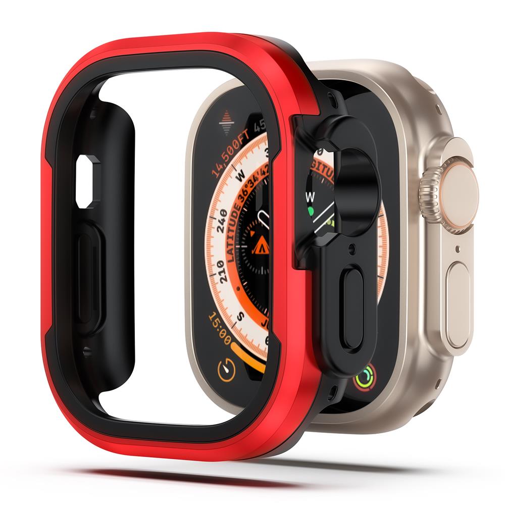 Металлический корпус для Apple Watch Ultra 49 мм, аксессуары, протектор, бампер из ТПУ, закаленный чехол iwatch series 8, 7, 6 se, 45 мм, 41 мм, 44 мм, 40 мм