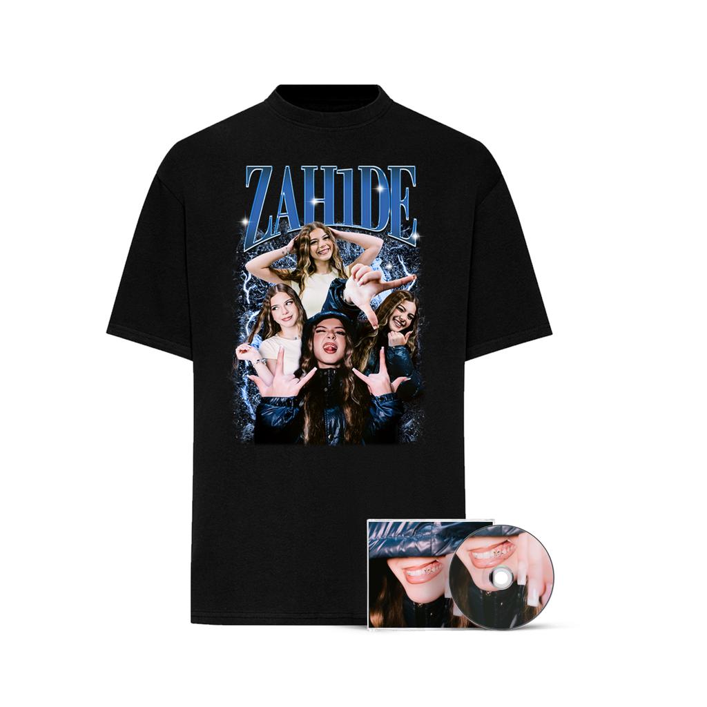 25SS Hip Hop T-shirt Men's Trend Singer Zahide Ins X Same Style Oversized Short Sleeve Harajuku Y2k Tee Merch Men Women T-shirt