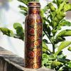 Copper Water Bottle 32oz, Handmade Copper Bottle, Unique Design, Birthday Present, Gift for Him, Gift for Her