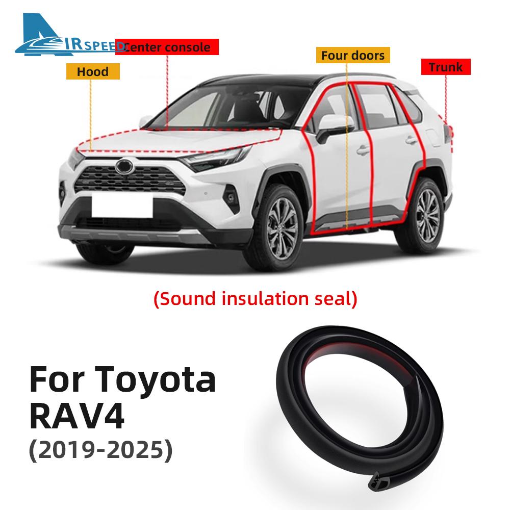Toyota RAV4 2019-2025 Комплект звукоизоляции дверных уплотнителей из EPDM-резины