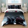 Resident Evil Bedroom 3Pcs Bedding Set Soft Bed Sheet Pillowcases Home Bedding Decoration