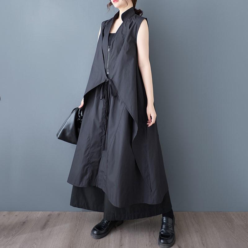 Sleeveless Plus Size Cotton Vintage New In Dresses for Women Casual Loose Long Spring Summer Autumn Dress