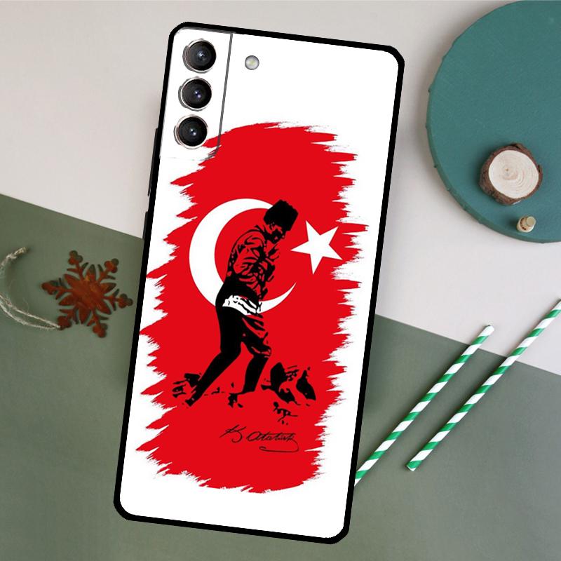 Турецкий флаг Ататюрка Чехол для телефона Samsung Galaxy S26 S23 Ultra S20 S21 S22 S24 S25 Plus S10 S25 FE Задняя крышка