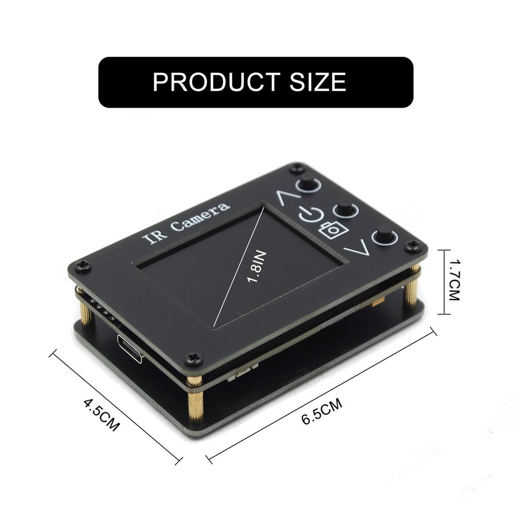 Цифровой инфракрасный тепловизор MLX90640 32x24 Тепловизор с 1,8-дюймовым TFT-дисплеем