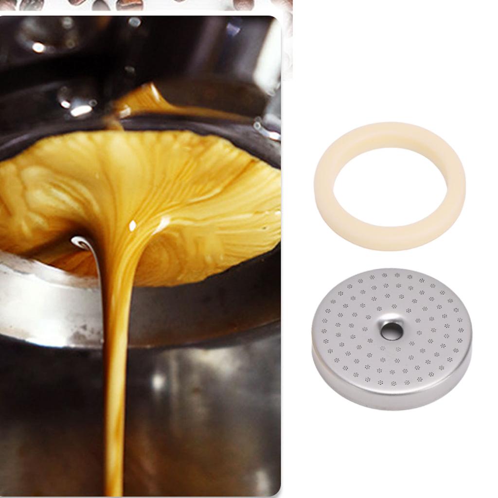 Shower Screen with Steam Fit for 450 500 Coffee Machine 54mm Stainless Steel Filter Shower Screen Silicone Steam