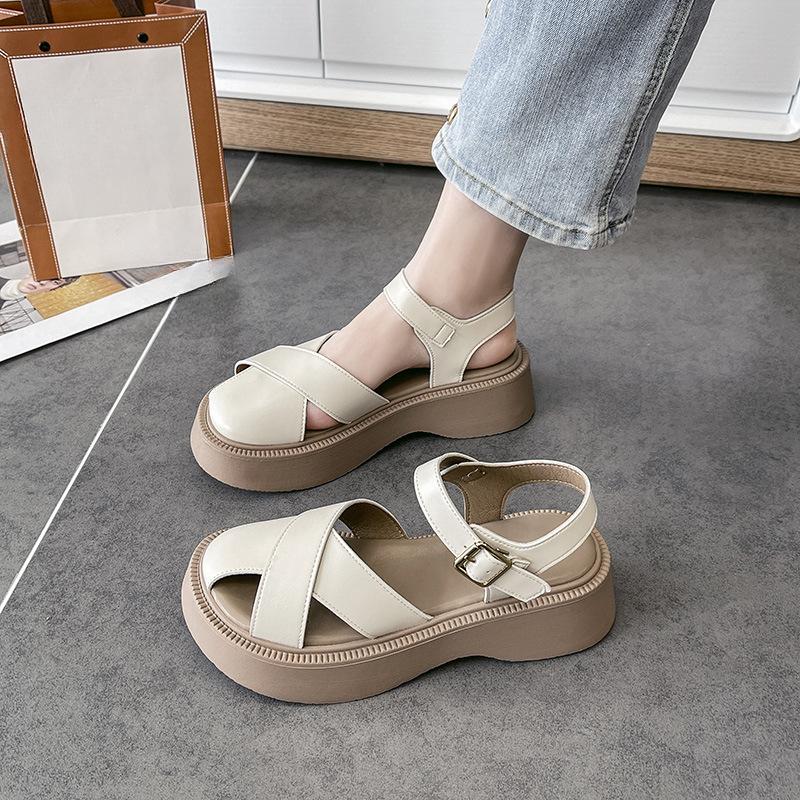 Женские летние свадебные босоножки на толстом каблуке