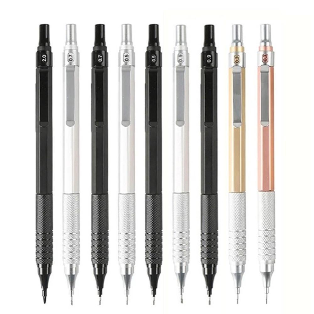 HB Automatic Pencil Set Full Metal Stationery Gift Set Mechanical Pencil Set Art Drawing