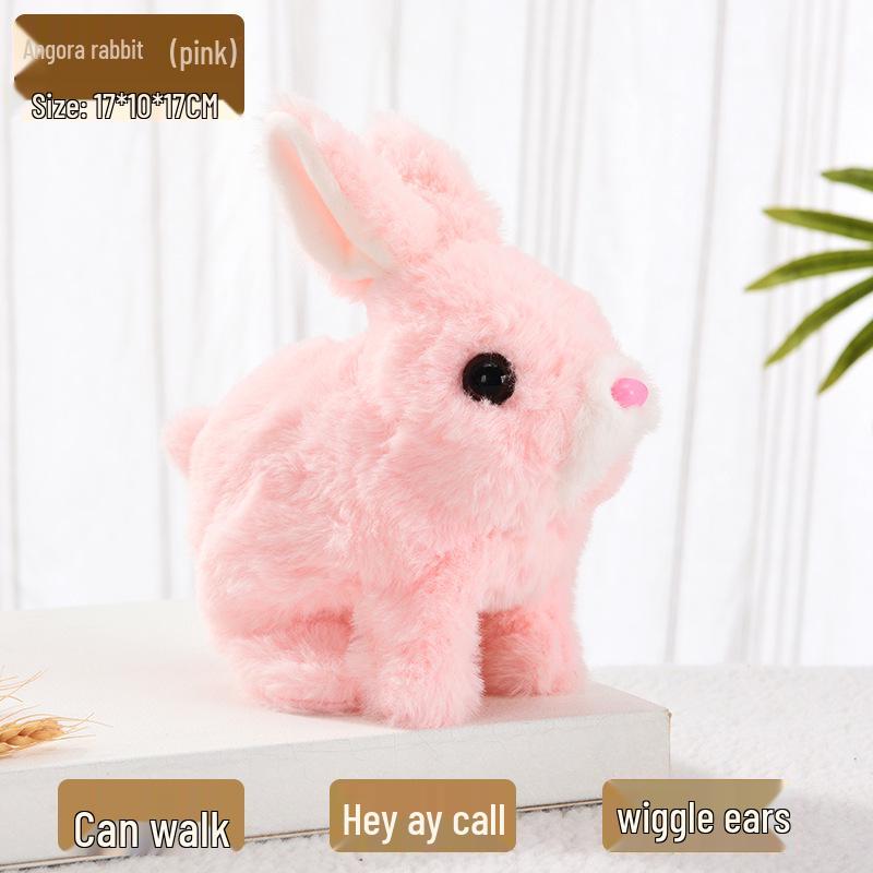 Interactive Walking & Barking Plush Puppy Robot Toy