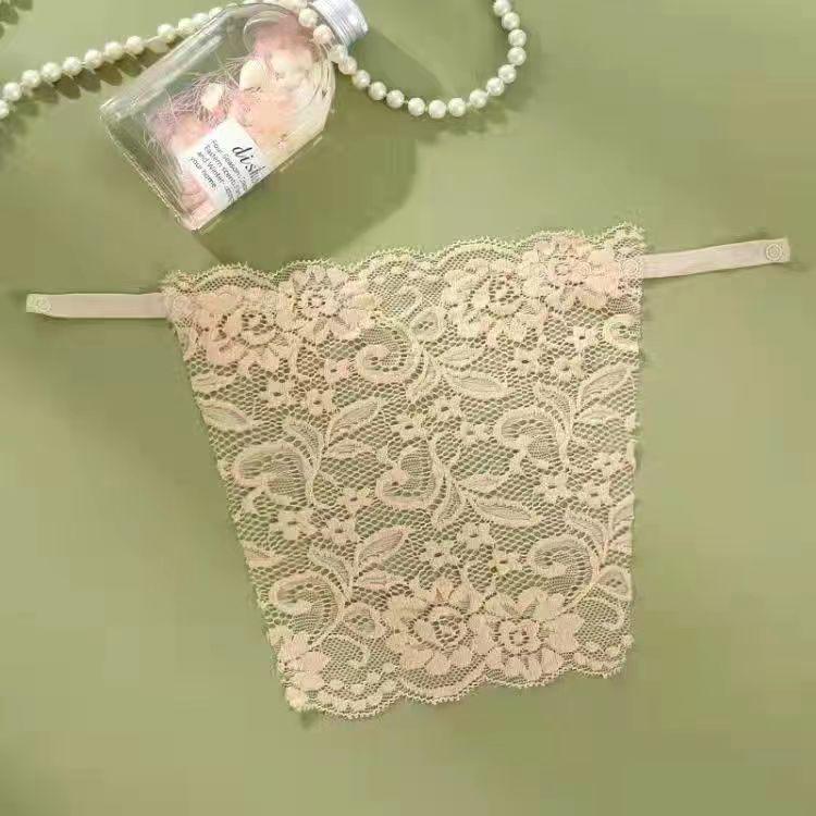 Бесшовный кружевной топ без бретелек для женщин - невидимый бюстгальтер с защитой от воздействия окружающей среды на весну/лето