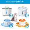 8PCS Cat Water Fountain Filter Active Carbon Resin Filter Replacement Round Pet Water Dispenser