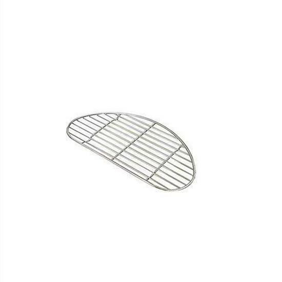 Stainless Steel Semi-Circular Oil Draining and Cooling Rack with Feet for Baking and Barbecue