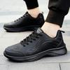 Мужские кроссовки модные дышащие сетчатые удобные черные спортивные туфли противоскользящие повседневные беговые мужские туфли Zapatillas Hombre