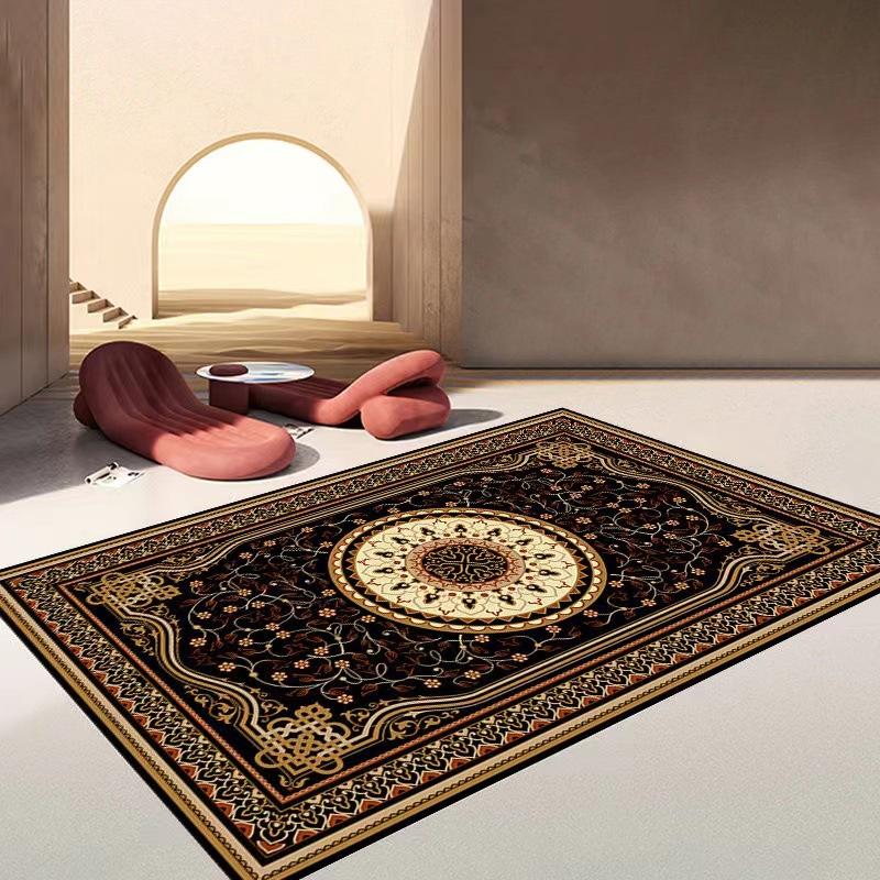 Fashionable European Retro Persian Carpets, Living Room and Bedroom Skin Friendly Carpets, Ethnic Style Decorative Carpets