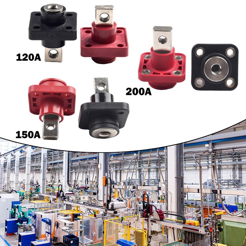 2Pcs 120A 200A 300A 400A All-Copper Lithium Battery Terminal Connector Energy Storage Terminal Battery Connector Adapter