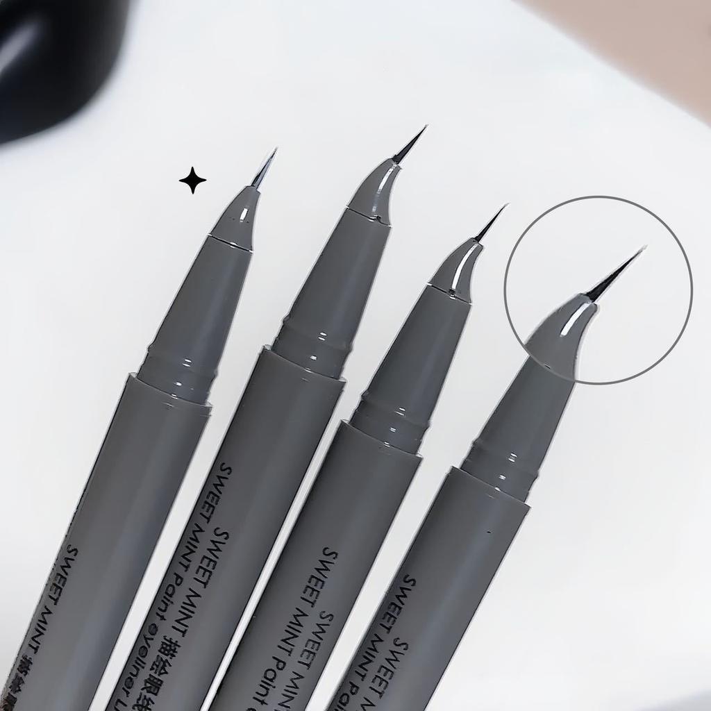 Ultra-thin Waterproof Liquid Eyeliner Silkworm Pen Korean Makeup for Women Quick Dry Smooth Eye Liner Lower Eyelash Pen Cosmetic