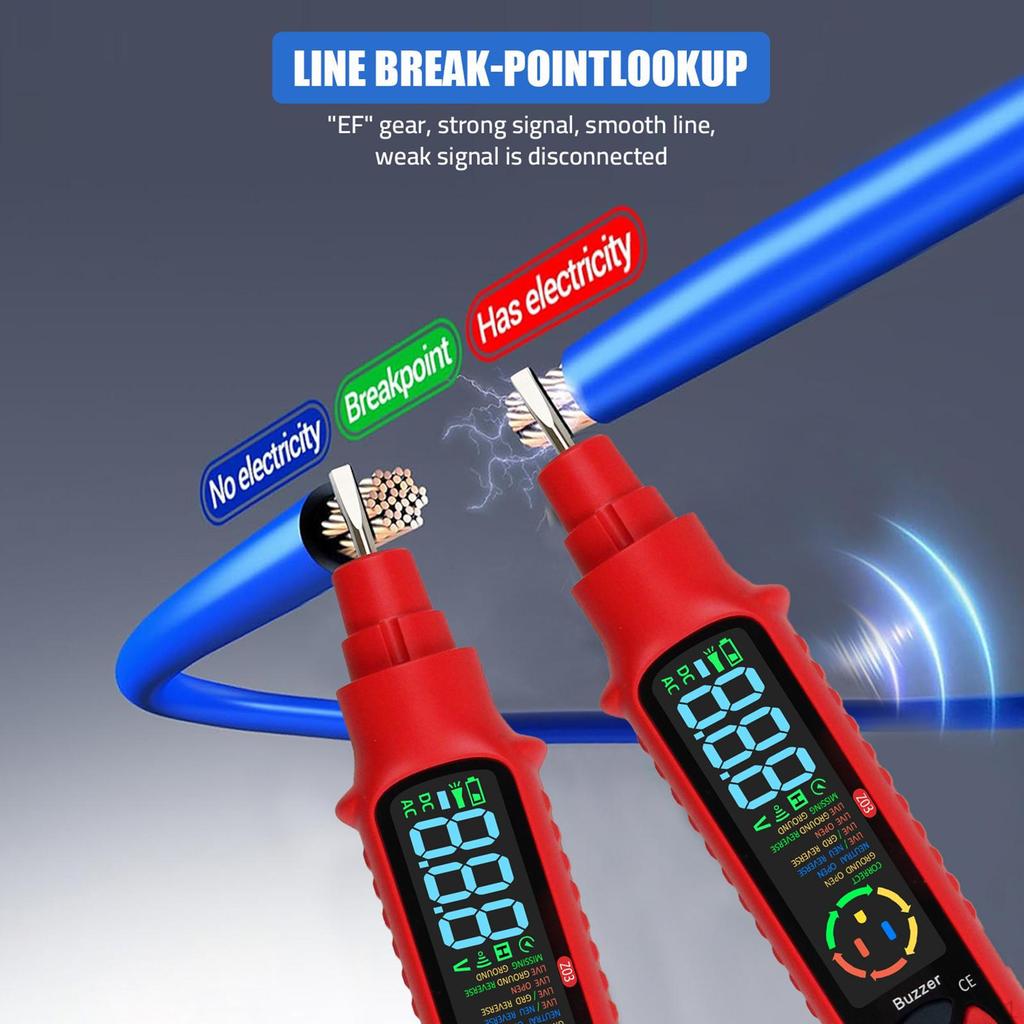 Non Contact Voltage Tester Pen Digital Multimeter for Professional Household