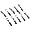 150 Pcs Lock Mechanism Zip Clip Buckle 15 Colors Slider Cord Rope Puller Zipper Pulls  for Bag