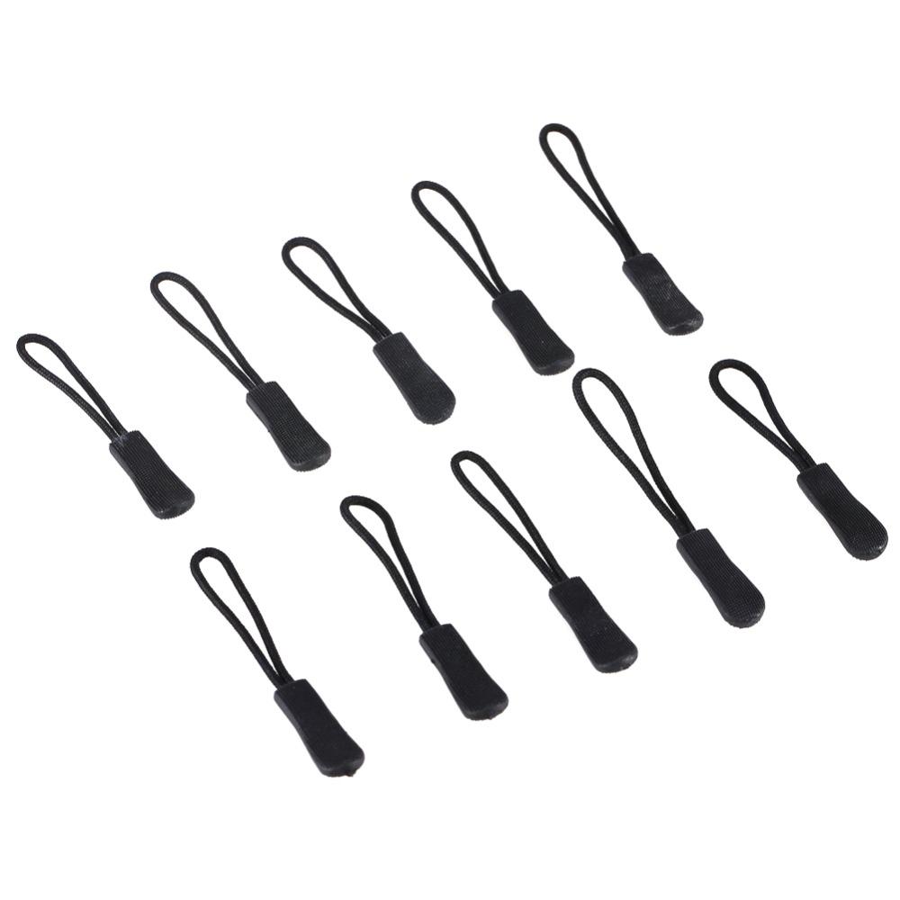 150 Pcs Lock Mechanism Zip Clip Buckle 15 Colors Slider Cord Rope Puller Zipper Pulls for Bag
