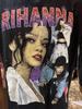 Графичная футболка Rihanna размер Medium Черная Трещины на логотипе. Винтаж? Футболка Unisex