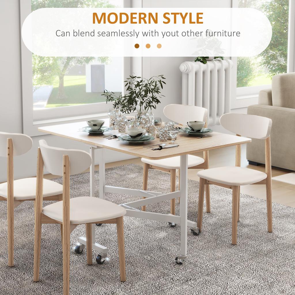 4-6 Person Drop Leaf Dining Table - Oak
