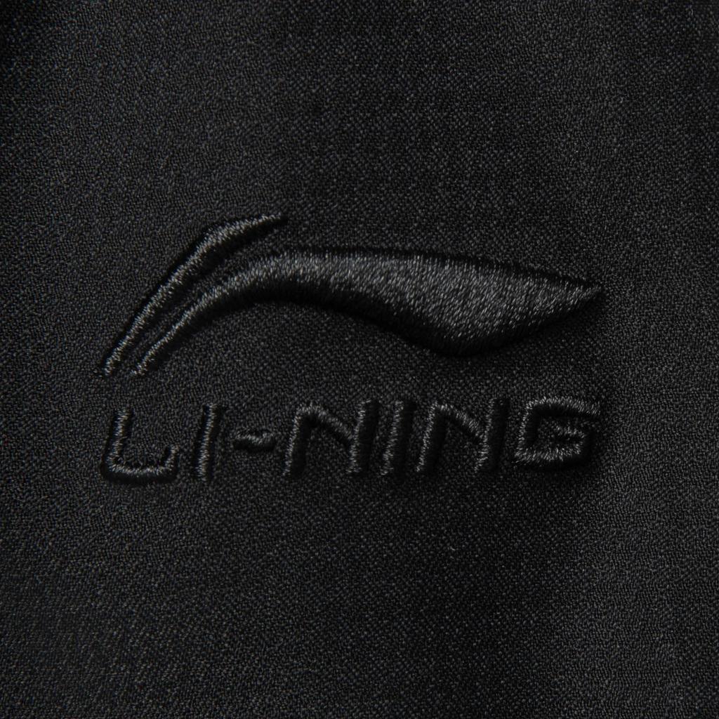 Li Ning Удобные Простые Универсальные Брюки Прямого Кроя с Буквами Средней Посадки Спортивные Женские Брюки Низ Черный AYKV066-2