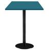 60 X 60 Cm High Table - Rome Model In Prussian Blue