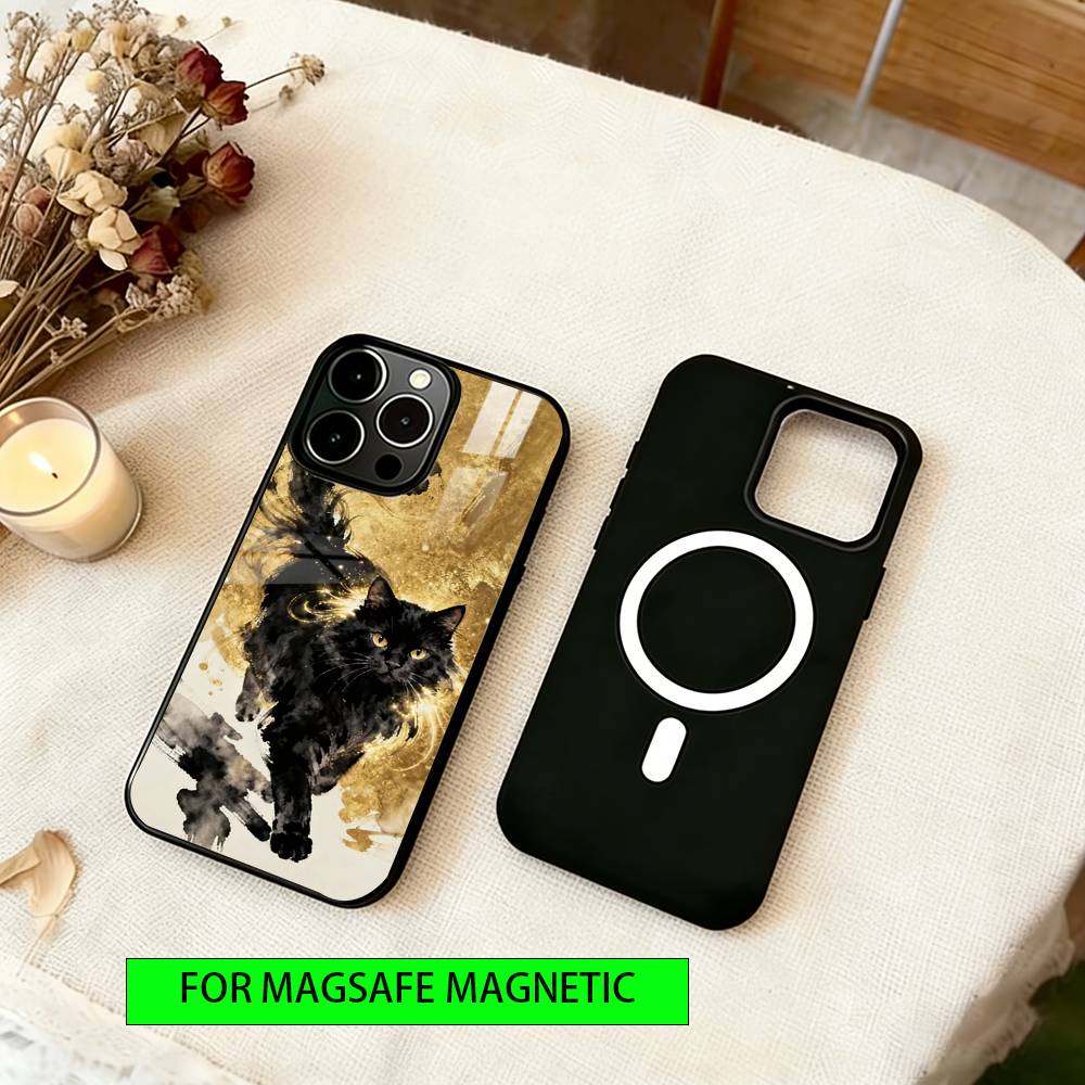 Civet cat Phone Case For iPhone17,16,15,14,13,12,11 Plus,Pro Magnetic with Magsafe Wireless Charging
