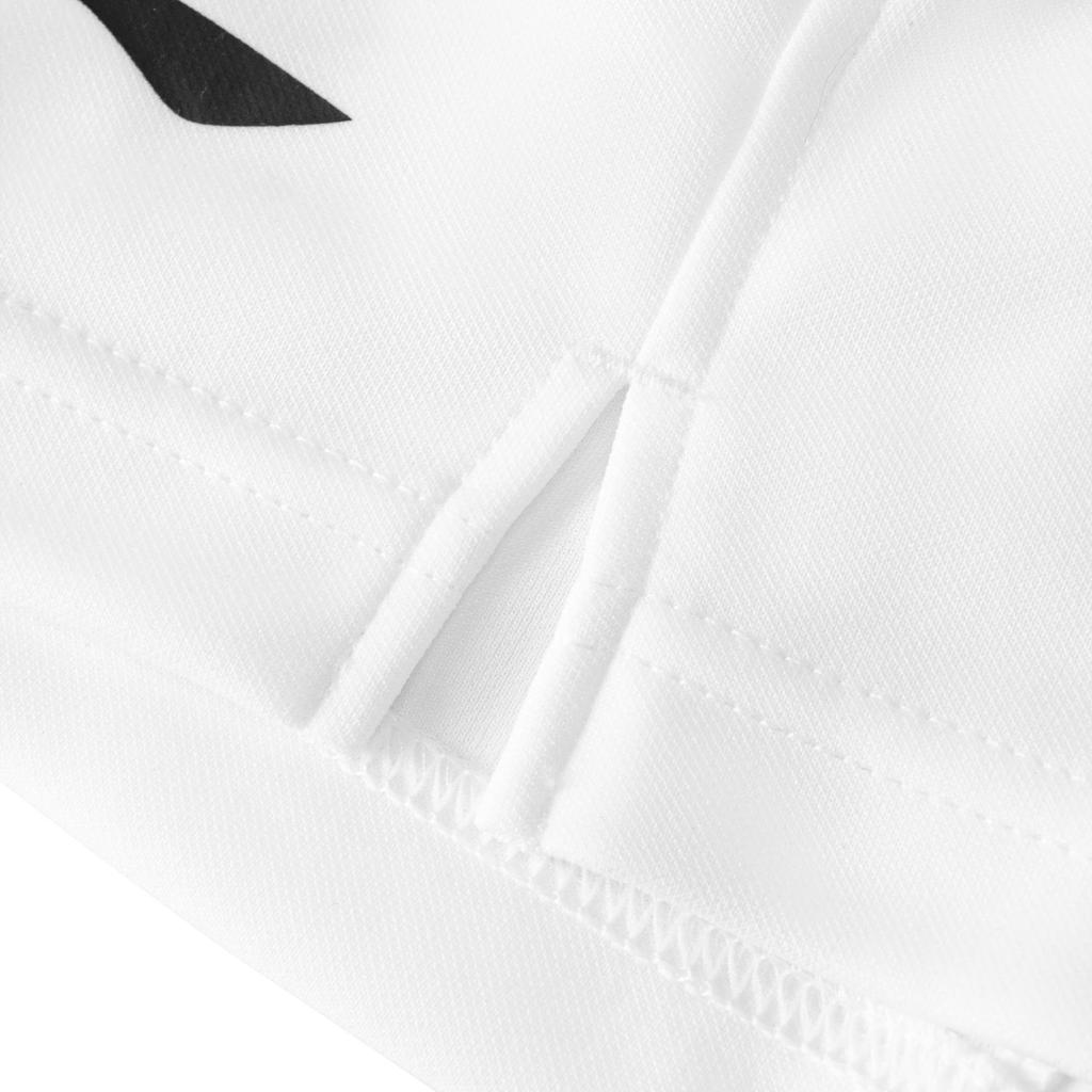 Шорты для бадминтона Li Ning, однотонные, со средней талией, прямые, спортивные, мужские, белые AAPR379-7