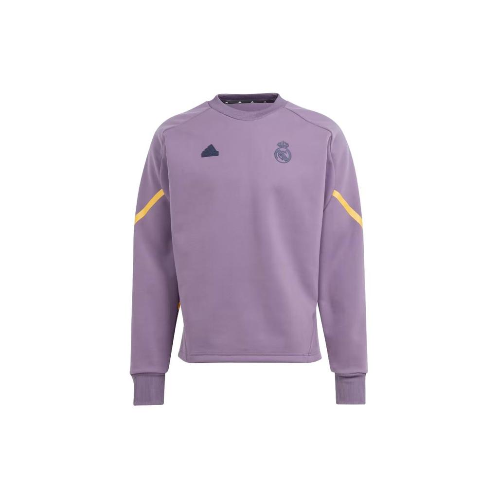 Adidas Real Madrid Designed For Gameday Crew Sweatshirt Men's Purple HY0639