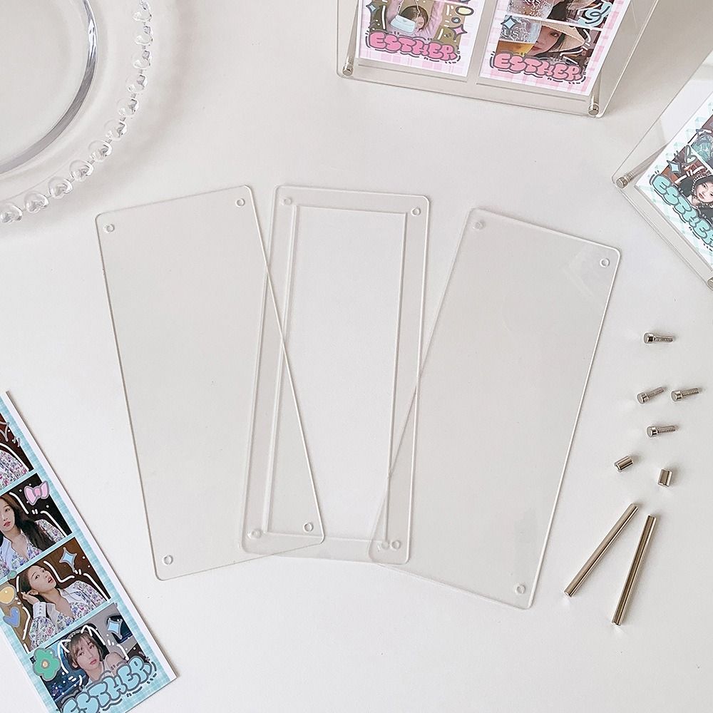 Acrylic Photocard Stand Clear Photo Protector Holder High Quality Picture Frame Life Four Cut