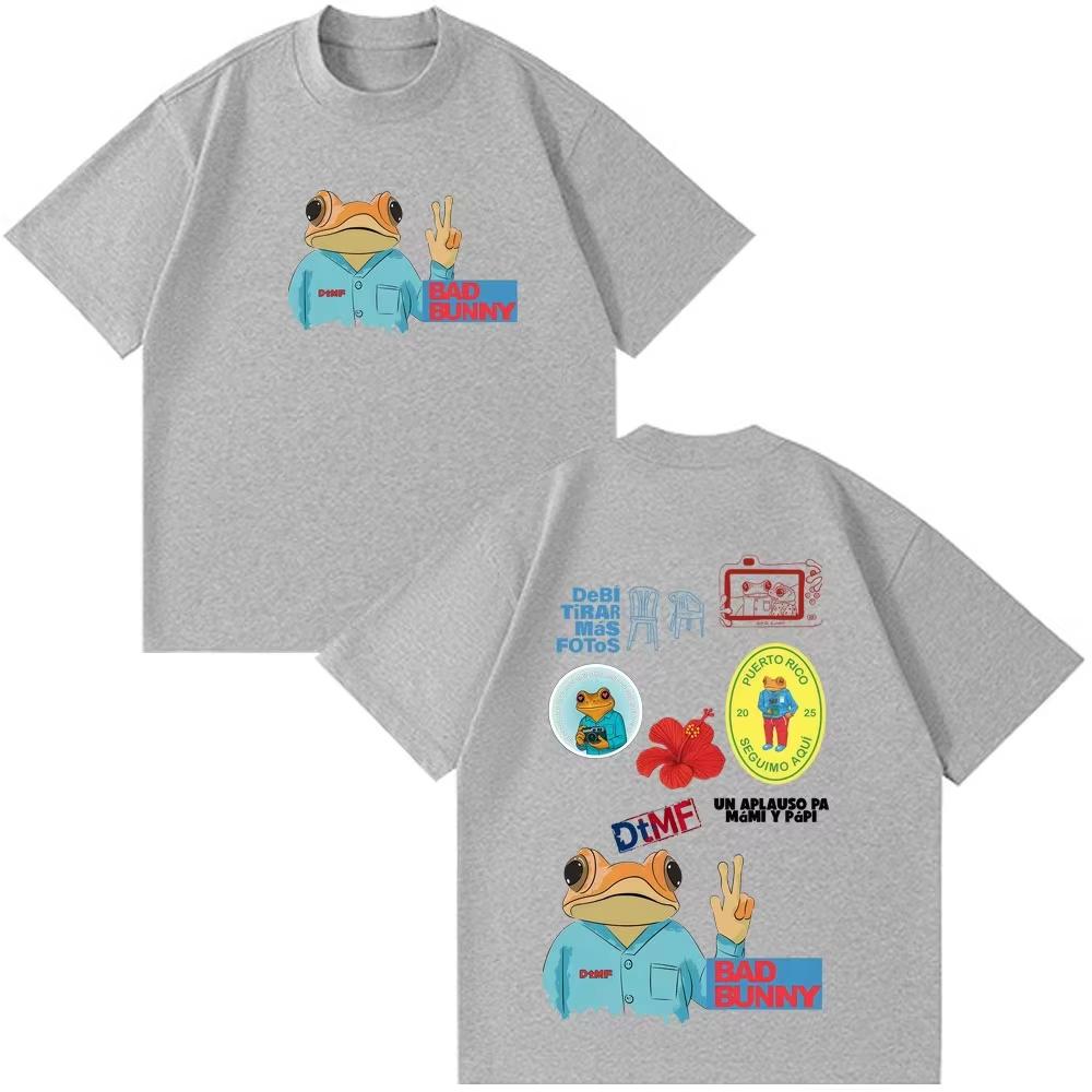 2026 New Bad Bunny DTMF Debi Tirar Mas Fotos Album Vintage Graphic‑Print Unisex Short‑Sleeve T‑Shirt, Casual Summer Top
