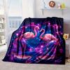 Magical Flamingo Sky Blanket Flannel Blanket Throw Blanket Sofa Cover Blanket Soft Premium Blanket Picnic Blanket Tv Blanket Gifts