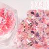 12 Color Irregular Shell Paper Nail Art Glitter Nail Sticker Small Sequin Decoration Tool