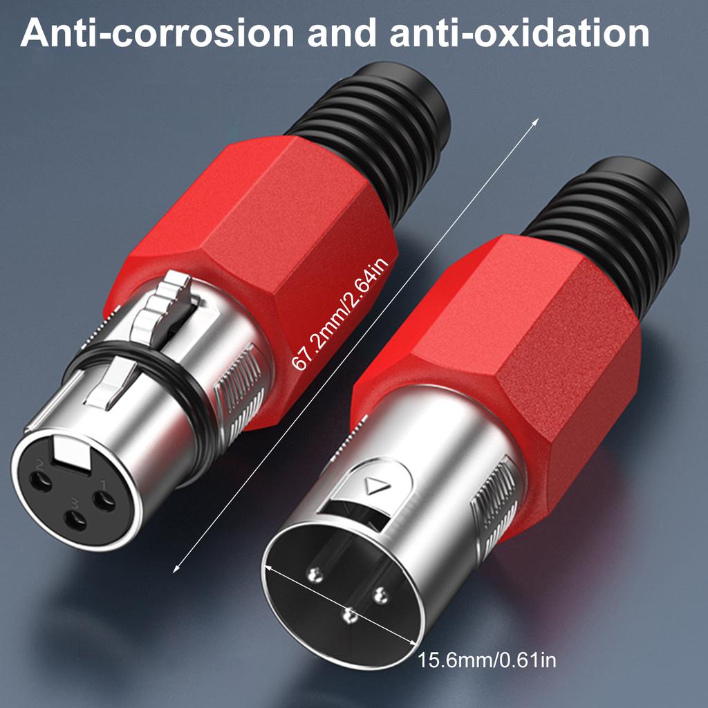 XLR 3Pin кабельный разъем 3Pin мужской и женский разъем для звуковых систем High Fidelity 3Pin XLR адаптер