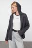 Women's Fashion Stylish Cardigan Anthracite Premium Yarn Special Yarn Knitwear Cardigan