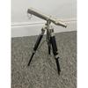 Nautical Solid Brass Chrome Marine Silver Telescope With Wooden Tripod