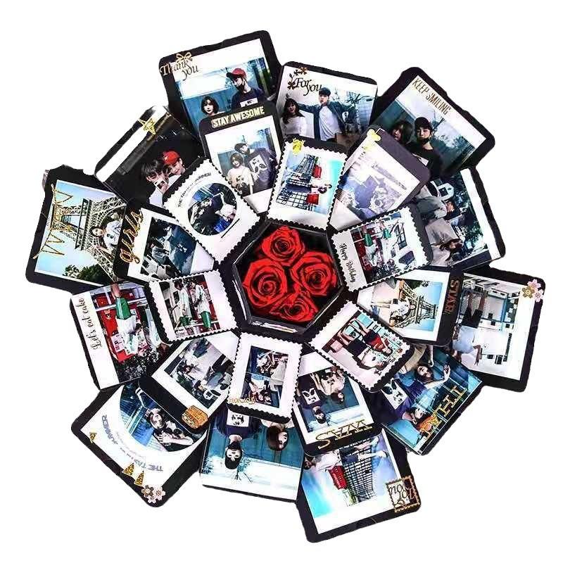 Коробка-взрыв в форме шестиугольника: Сделай сам Ручной работы Фотоальбом и Креативная Коробка-сюрприз